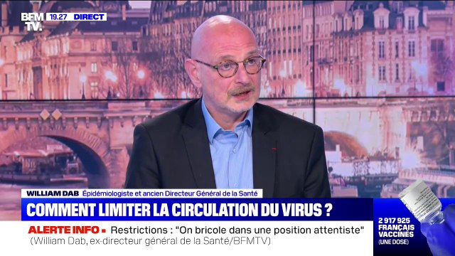 William Dab, ancien DG de la Santé, confirme qu'il faut une immunité collective à 80% mais avec les variants c'est peut-être une chimère
