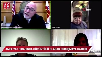 ABD’de bir doktor ameliyat sırasında görüntülü olarak duruşmaya katıldı