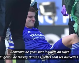 27ème j. - Rodgers : "Barnes ? Ce ne sont pas des bonnes nouvelles"