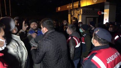Taciz iddiasını duyan köylüler toplandı, kalabalığı jandarma dağıttı