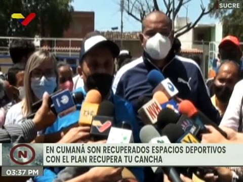 A través del Plan Recupera tu Cancha en Sucre se rehabilitan 10 espacios deportivos