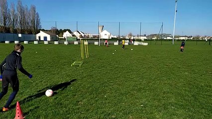 U12/U13 et U14 : Atelier de motricité et frappe