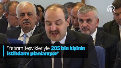 Sanayi ve Teknoloji Bakanı Varank: Yatırım teşvikleriyle 205 bin kişinin istihdamı planlanıyor