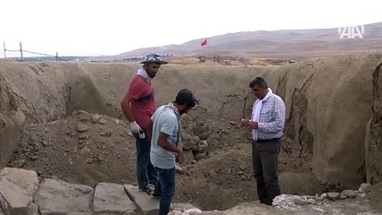 Urartular'a ait kanalizasyon sistemi bulundu!