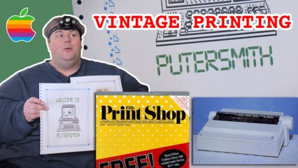 Printing Banners on Vintage Apple ImageWriter II  | 'Puter Smith