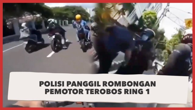 Hari Ini Polisi Panggil Rombongan Moge yang Terobos Ring 1