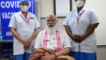 PM Modi takes first dose of Covid-19 vaccine at AIIMS