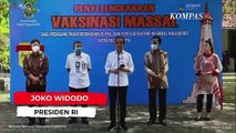 Jokowi Tinjau Vaksinasi Covid-19 Massal di Yogya: Semoga Ekonomi Pulih Kembali