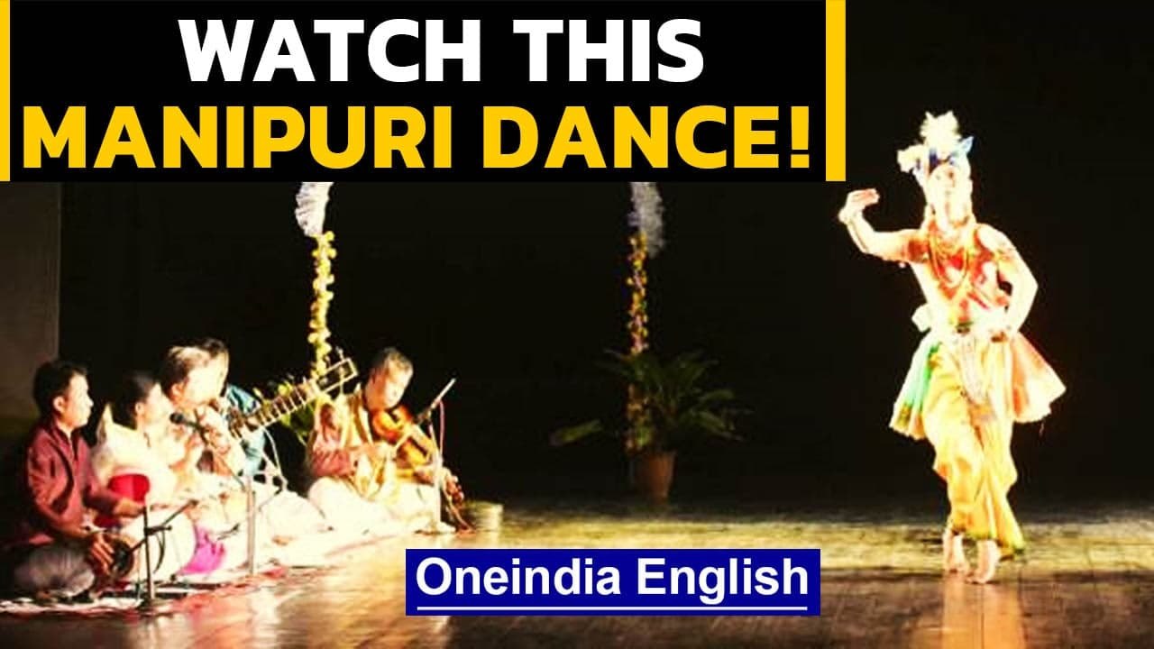 Manipur: An artist performs at the 'Okchari Yenningtha' dance festival | Oneindia News