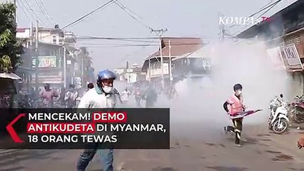 Mencekam! Demo Antikudeta di Myanmar, 18 Orang Tewas