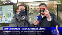 Les tests salivaires commencent à l'école dans la zone C