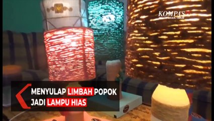 Menyulap Limbah Popok  Jadi Lampu Hias
