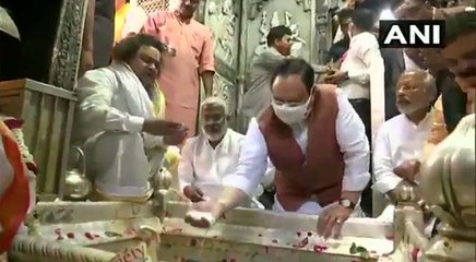 BJP चीफ जेपी नड्डा, CM योगी ने काशी व‍िश्‍वनाथ मंद‍िर में की पूजा, ये है आज का कार्यक्रम