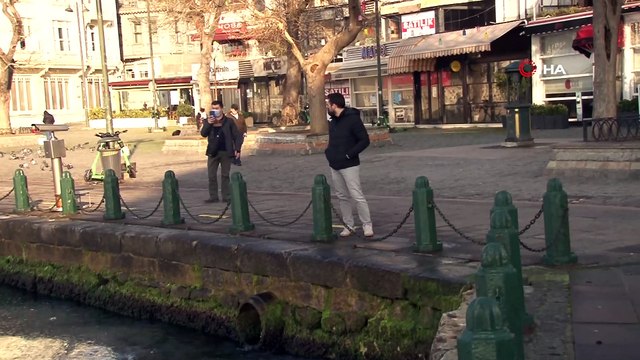 İstanbul’un ünlü sahilinde turistleri şaşkına çeviren manzara