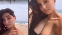 Nora Fatehi ने Black Bikini में दिखाया Bold अंदाज, Viral हुआ Video । Boldsky