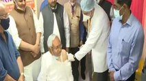 Nitish Kumar receives first dose of COVID vaccine in Patna