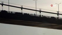15 Temmuz Şehitler Köprüsü'nde intihar girişiminde bulunan şahıs 4 saat sonra ikna edildi