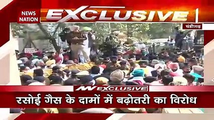 Punjab: महंगाई को लेकर चंडीगढ़ में कांग्रेस का प्रदर्शन, राजभवन का किया घेराव