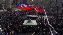 Armenian PM supporters and opponents gather in Yerevan