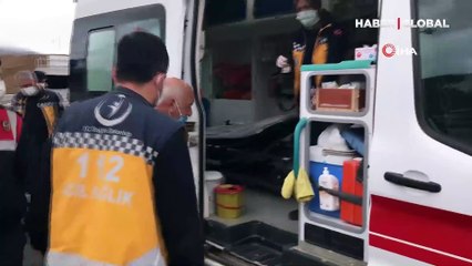 Kaza anı kamerada, otomobil ile hafif ticari araç çarpıştı: 6 yaralı