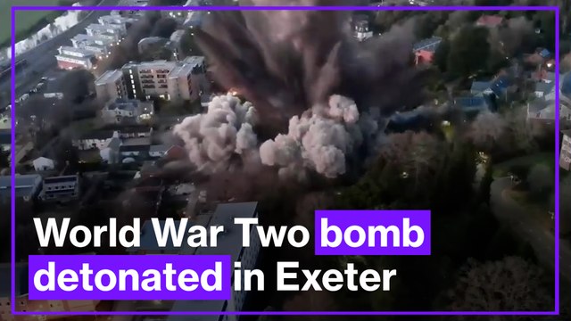 World War Two bomb detonated in Exeter