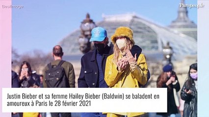Justin Bieber et Hailey Baldwin : les jeunes mariés se baladent incognito à Paris