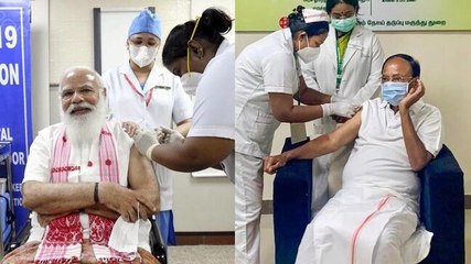 PM Modi, Vice President Venkaiah Naidu, Bihar CM and others get vaccinated against Covid-19