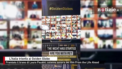 Laura Pausini vince il Golden globe: l'esultanza dopo la vittoria è incontenibile