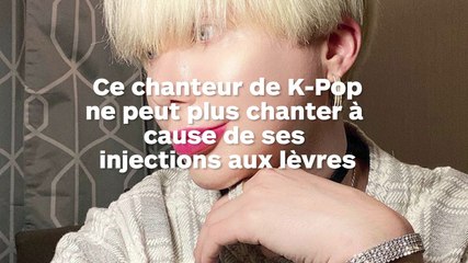 Un chanteur de K-Pop incapable de chanter à cause de ses injections