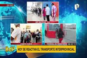 Transporte interprovincial: actividades de desarrollan con normalidad en terminal de Yerbateros