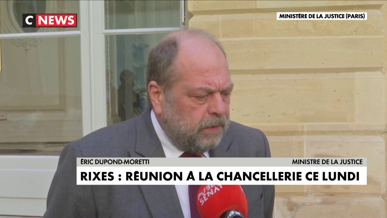 Éric Dupond-Moretti après une réunion inter-ministériel sur le phénomène de bande : «Il y a une augmentation au niveau national de ce phénomène mais une forte diminution en région parisienne »