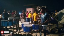 Local Boy's Playing Musical instruments at midnight in india