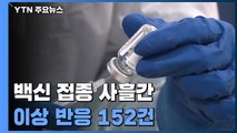 백신 접종 사흘간 이상 반응 152건...