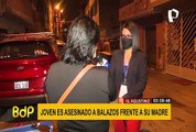 El Agustino: asesinan de 5 balazos a joven frente a su madre