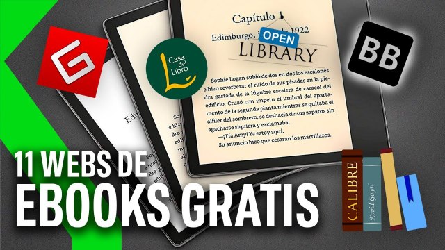 11 WEBS para DESCARGAR EBOOKS GRATIS para tu KINDLE Xataka TV
