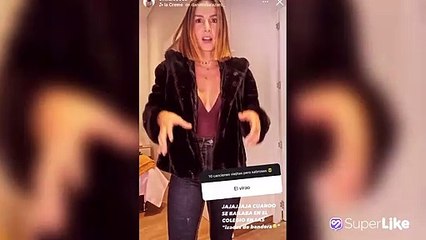 Con atrevido enterizo, Carmen Villalobos se movió al ritmo del ‘baile del perrito’