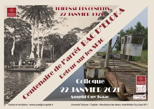 Centenaire de l'arrêt Bac d'Eloka , mots d'accueil et propos introductifs, Mathieu Carpentier, directeur Institut Maurice Hauriou, Université Toulouse 1 Capitole _IMH_22-01-21_100ansELOKA_01