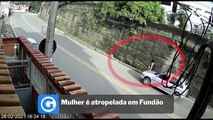 Mulher é atropelada em Fundão