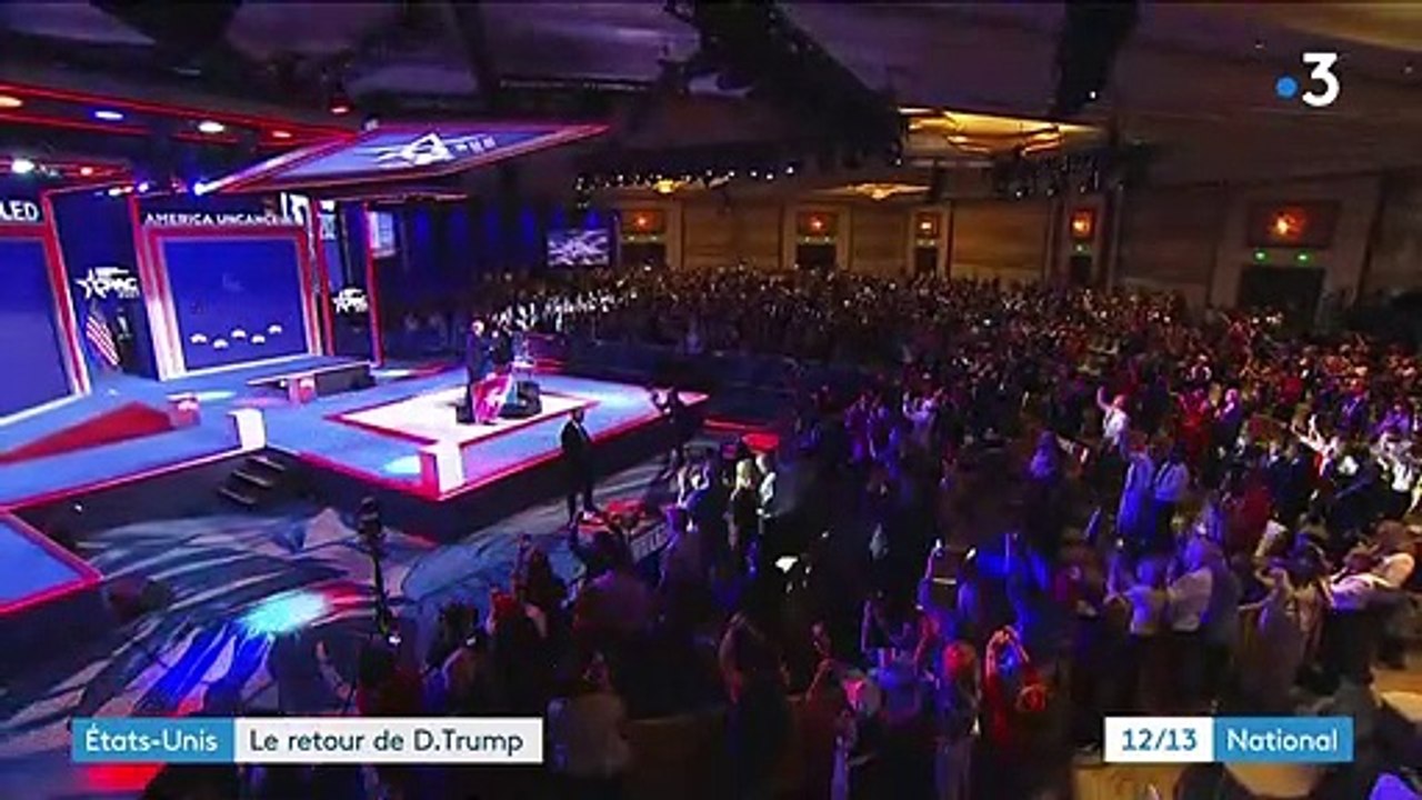 États-Unis : première intervention publique de Donald Trump depuis sa défaite à l'élection présidentielle