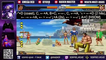 KOF 2002 UM - Takuma super combo (tutorial)