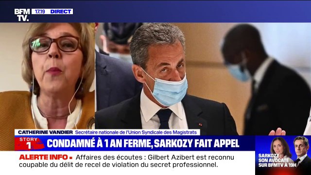 Nicolas Sarkozy condamné: pour Catherine Vandier (Union syndicale des magistrats), la justice ne fait aucun règlement de compte