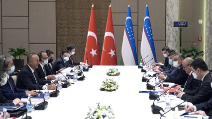 TAŞKENT - Çavuşoğlu-Kamilov heyetler arası görüşmesi