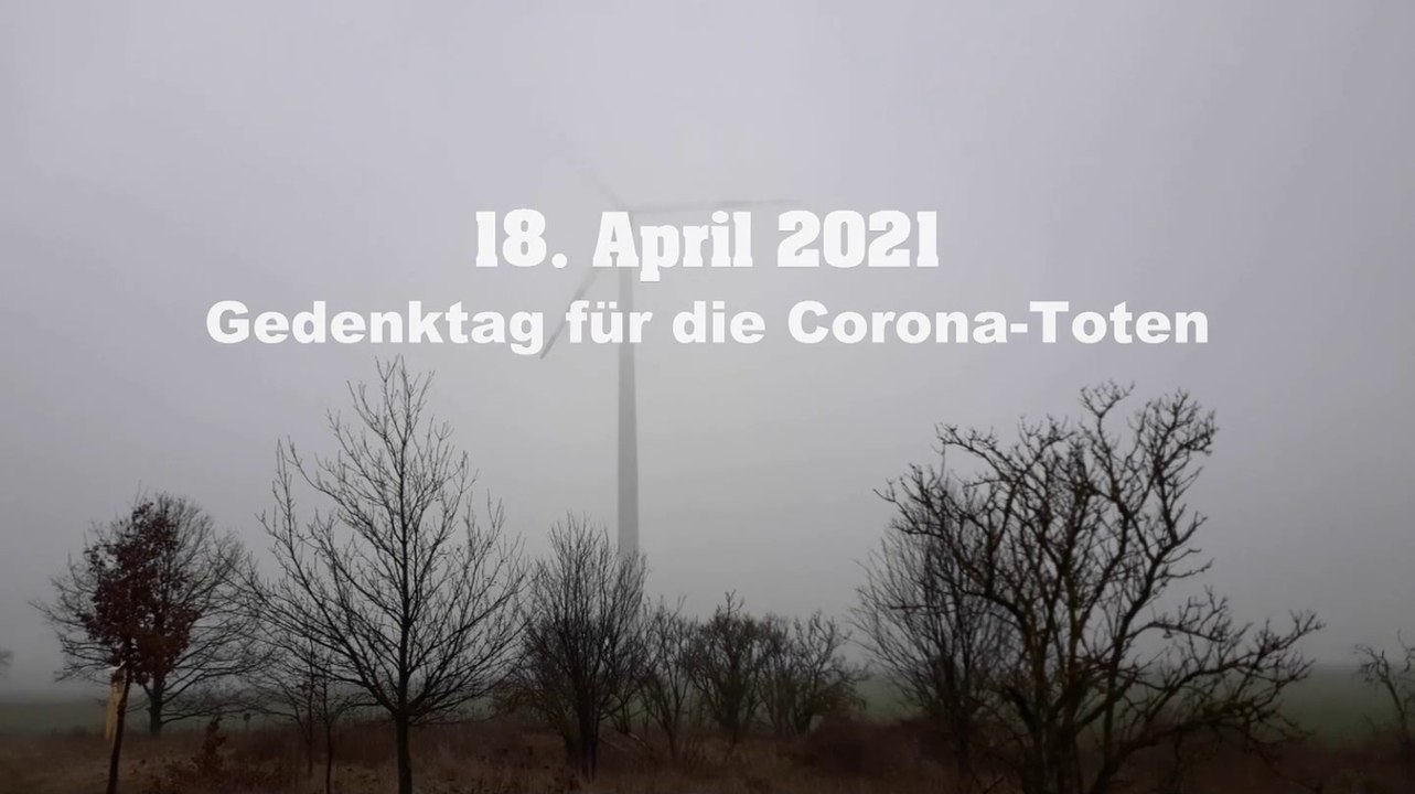 Gedenktag der corona-toten am 18. april 2021