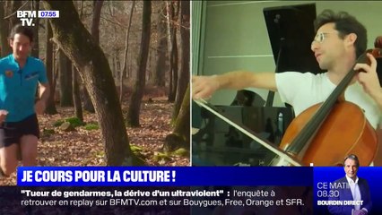 Ce violoncelliste a décidé de traverser la France en courant pour soutenir la culture