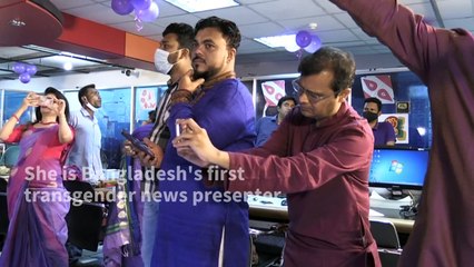 Bangladesh's first transgender news reader makes debut