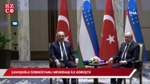 Bakan Çavuşoğlu Özbekistanlı mevkidaşı Kamilov ile görüştü