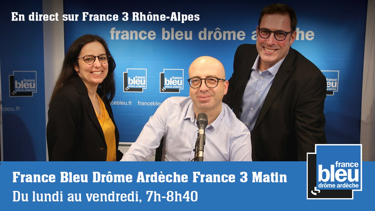 Les premières minutes de "France Bleu Drôme Ardèche Matin"  à la télé