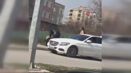 Kız arkadaşa şiddet kamerada