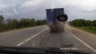 Driver Dodges Wheel that Breaks From Truck