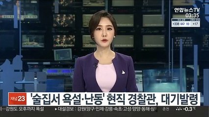 '술집서 욕설·난동' 현직 경찰관, 대기발령